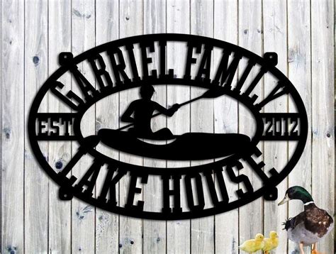 custom metal lake house signs|personalized metal lake house signs.